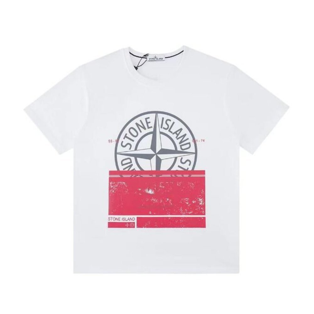 Stone Island Men's white T-shirt